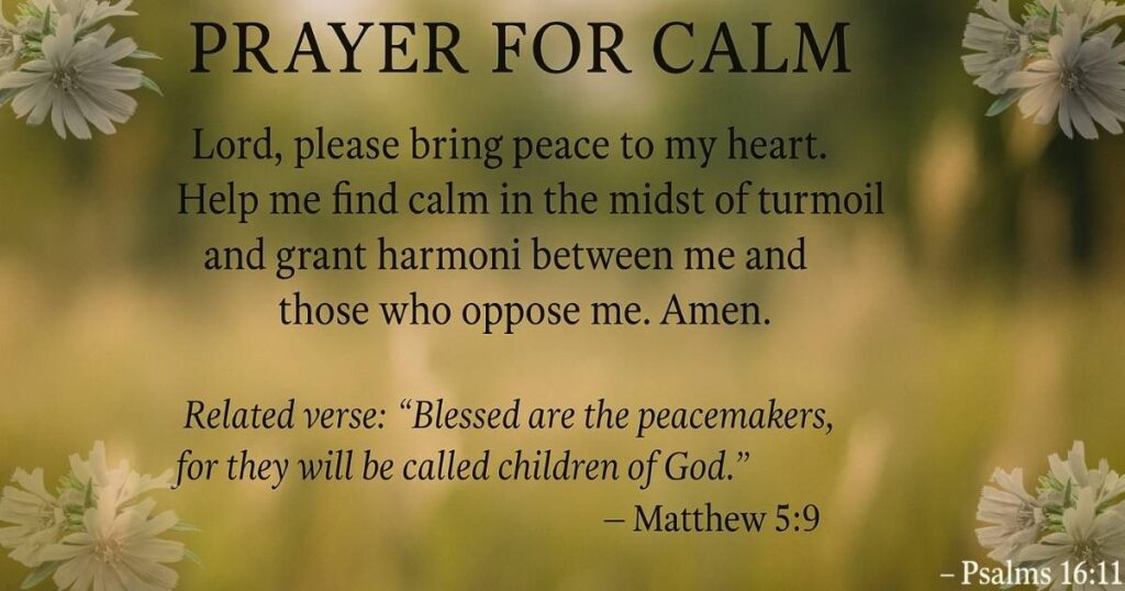 5 Prayers for Peace and Harmony for Enemies to Leave Me Alone