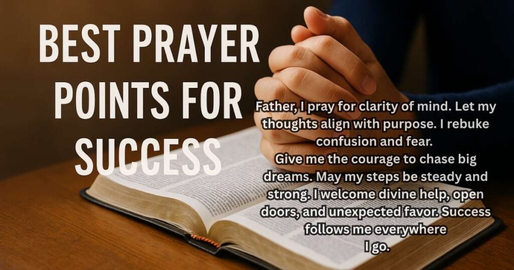Best Prayer Points for Success