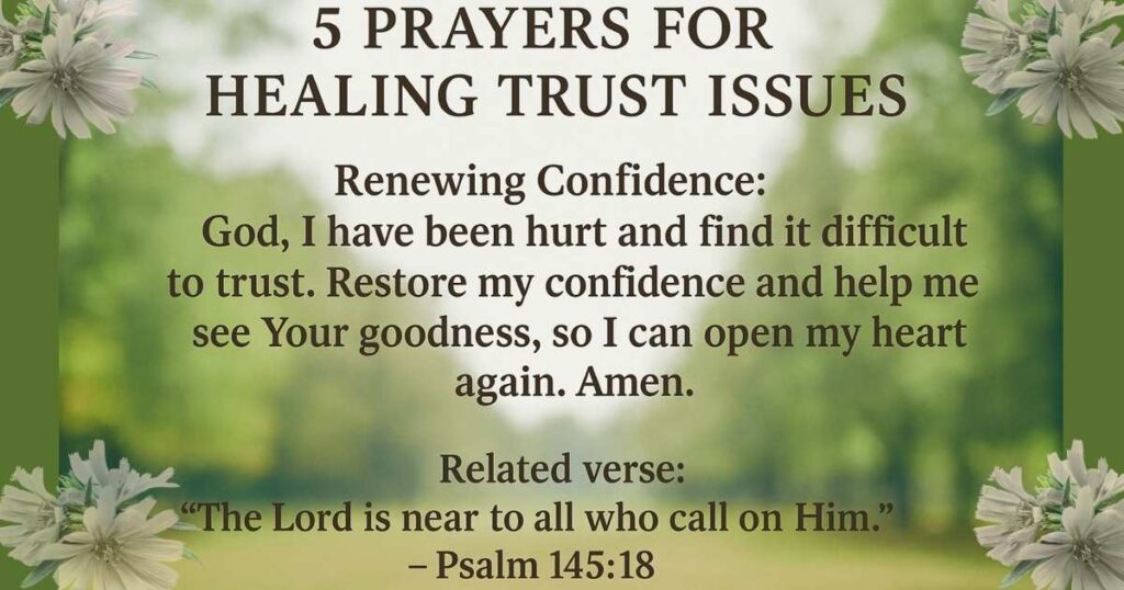 Prayers for Healing Trust Issues