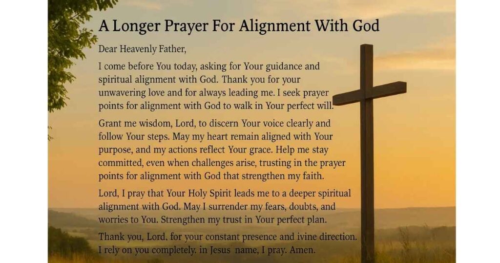 A Longer Prayer For Alignment With God