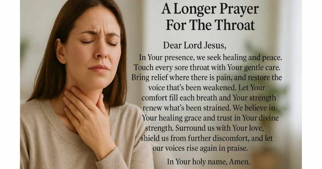 A Longer Prayer For The Throat