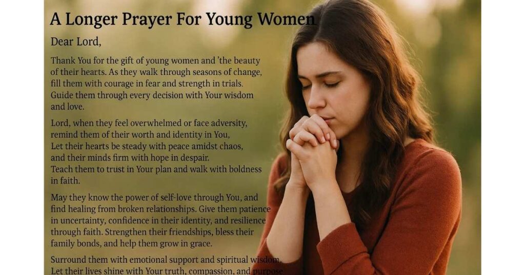 A Longer Prayer For Young Women