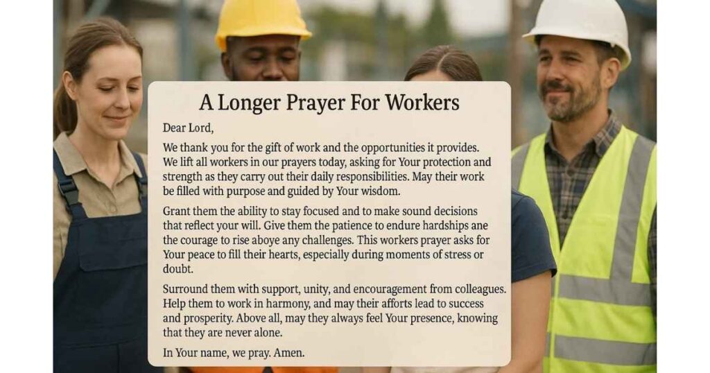 A Longer Workers Prayer