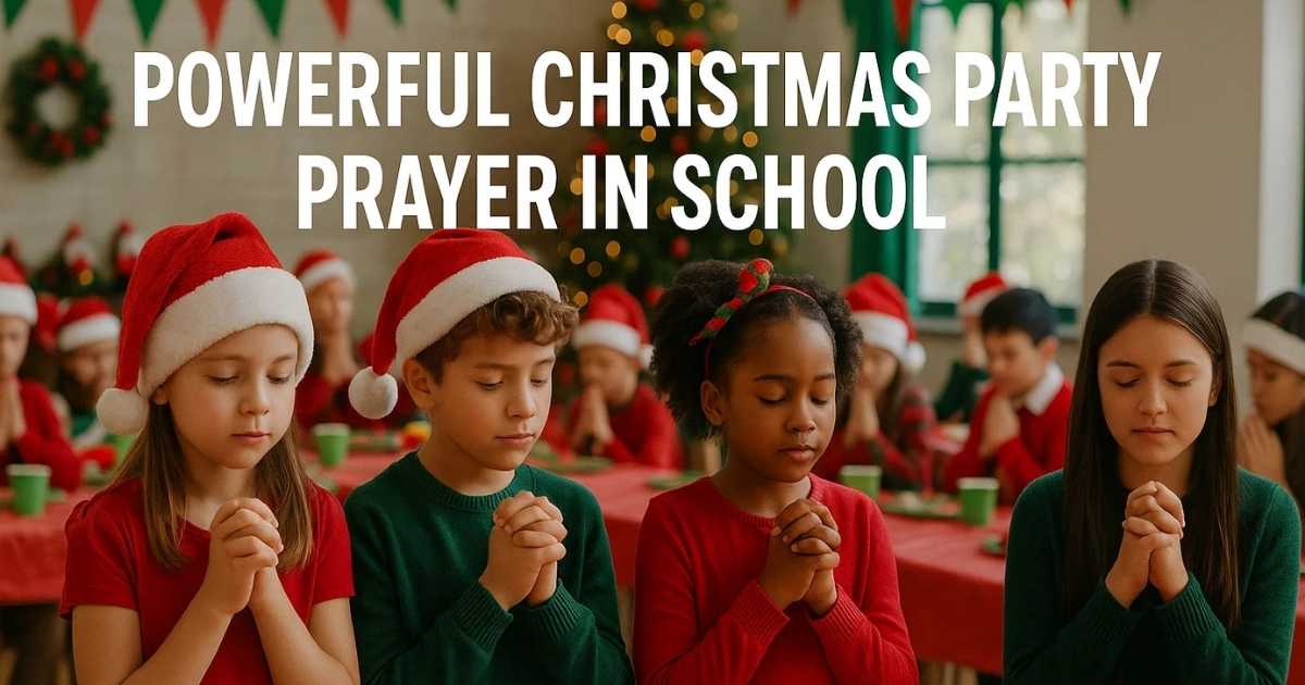 Christmas Party Prayer In School