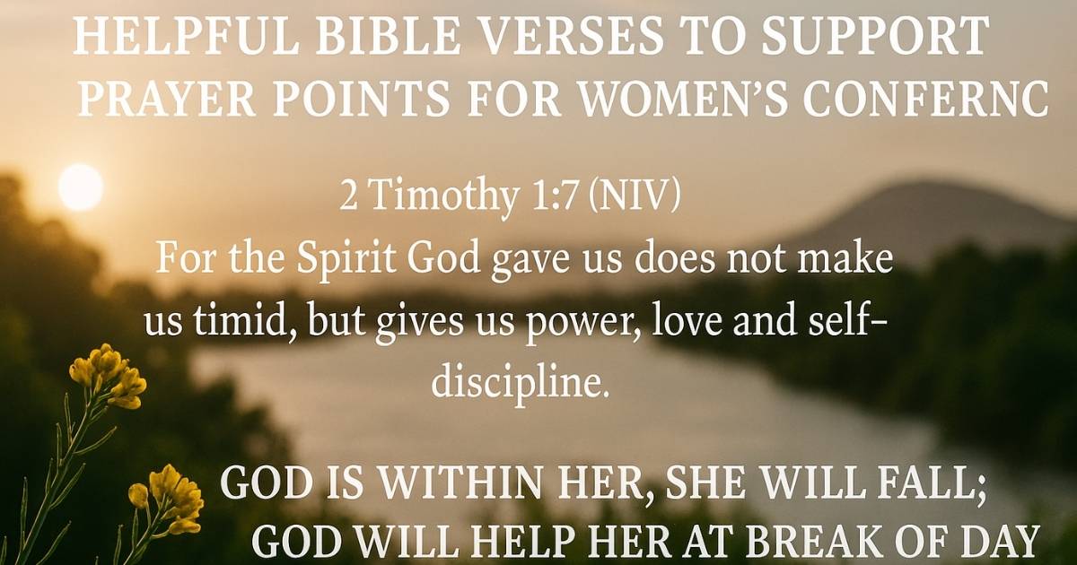 65 Prayer Points for Women’s Conference