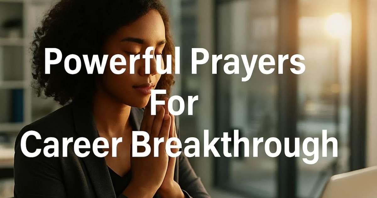 Prayer For Career Breakthrough