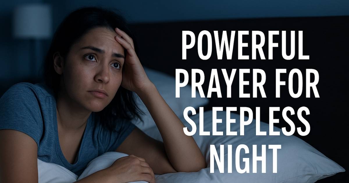 Prayer For Sleepless Night