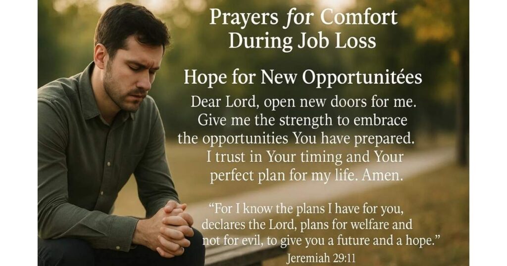 Prayers for Comfort During Job Loss and Prayer For Loss Of Job