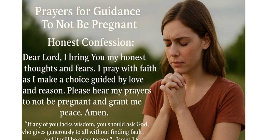 Prayers for Guidance To Not Be Pregnant