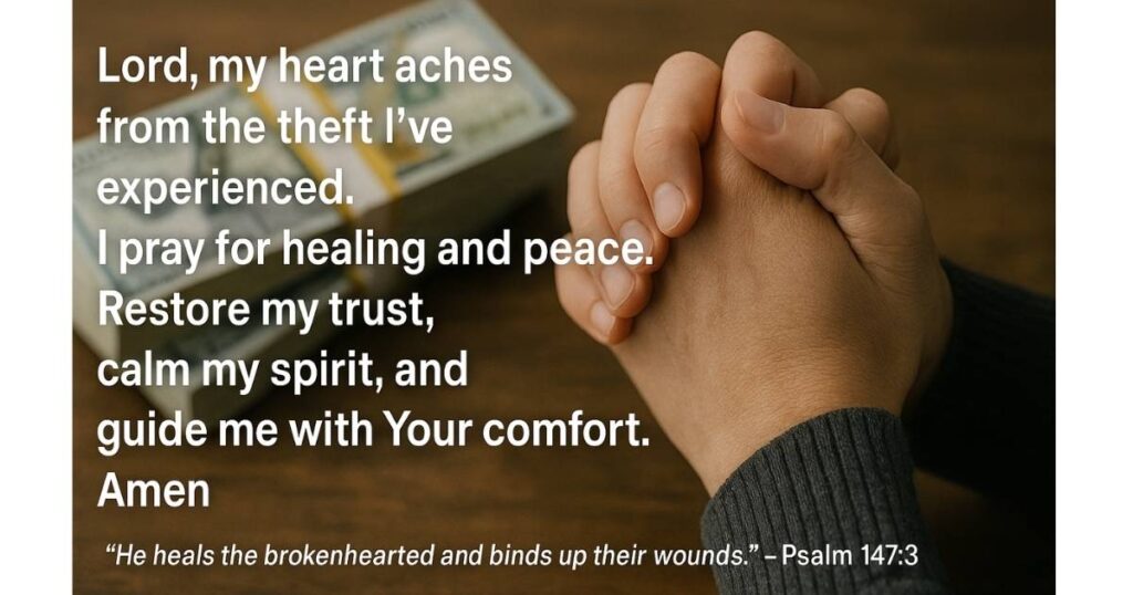 Prayers for Healing After Money is Stolen