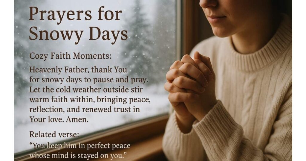 Prayer for Snowy Days and How to pray