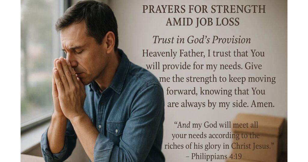 Prayers for Strength Amid Job Loss