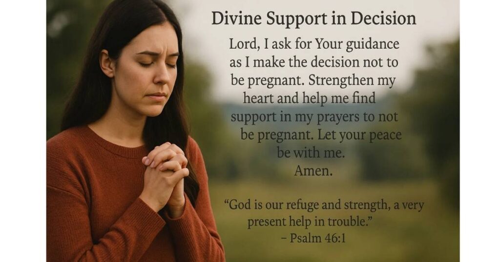 Prayers for Support To Not Be Pregnant