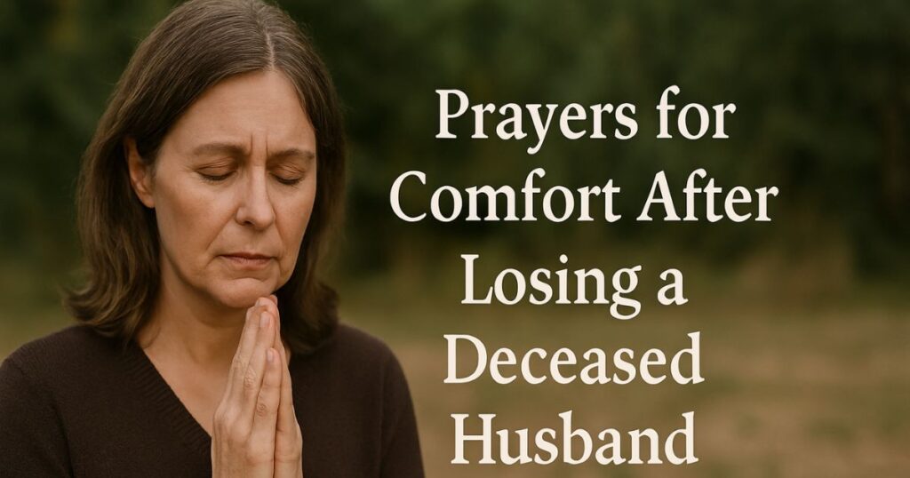 Prayers for Comfort After Losing a Deceased Husband