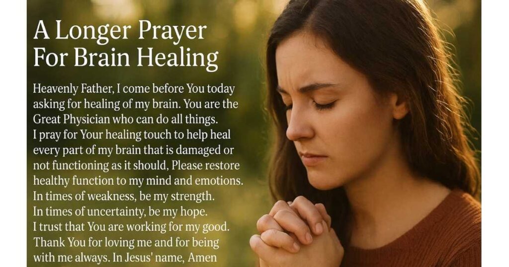 A Longer Prayer For Brain Healing