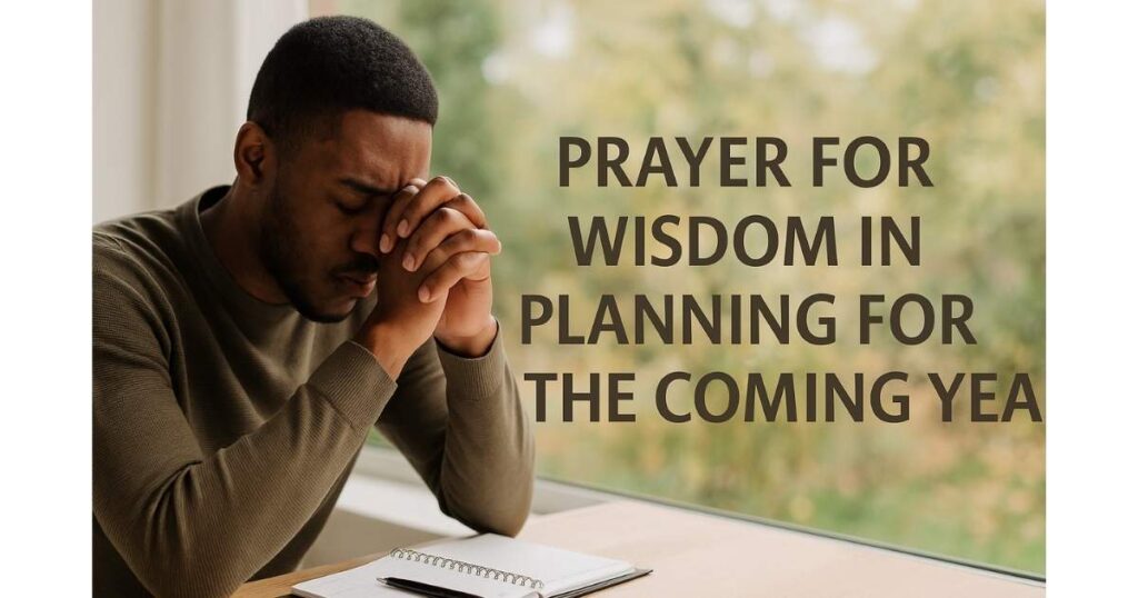 Prayer for Wisdom in Planning for the Coming Year